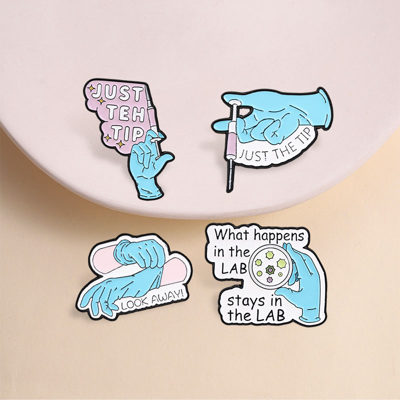 Science Lab Enamel Pins Just T - Medical Lab Tech review and price